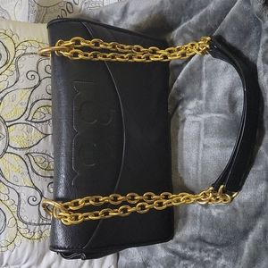 Tory Burch Black Alexa Bag. Gold Hardware